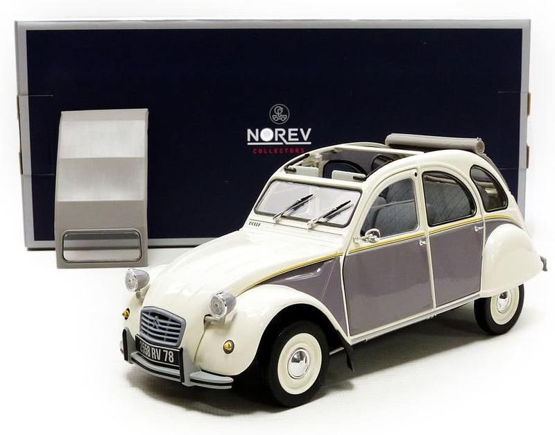 Miniatura Norev Citroen 2CV Dolly 1985 Escala 1/18 Branco